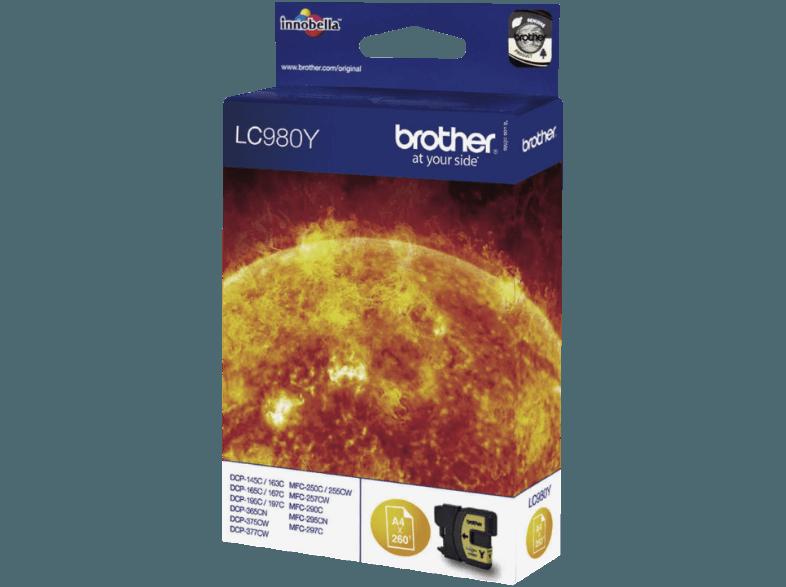 BROTHER LC 980 Y Tintenkartusche Yellow, BROTHER, LC, 980, Y, Tintenkartusche, Yellow