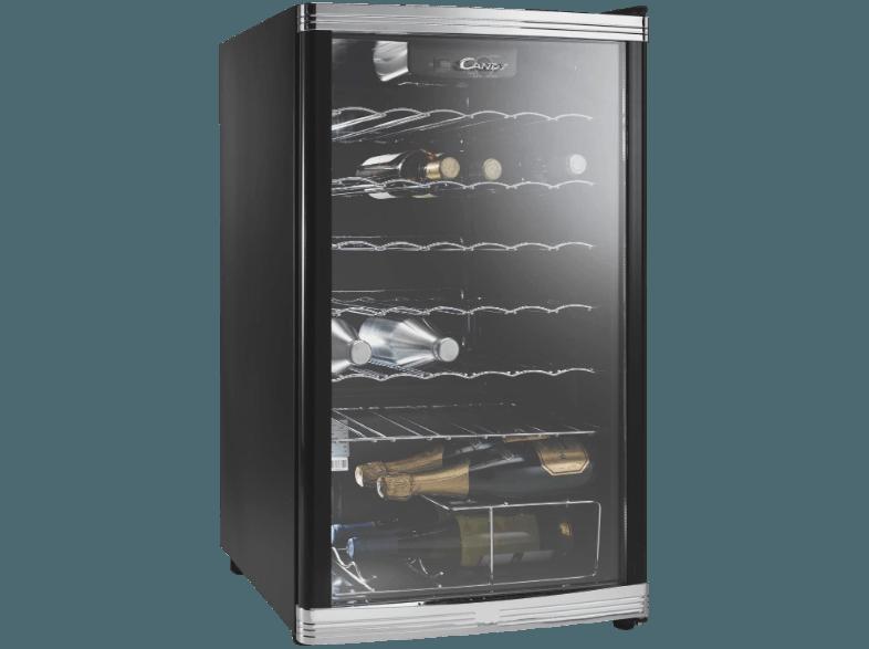 CANDY CCV 150 EU Weinklimaschrank (197 kWh/Jahr, B, 42 Flaschen, Schwarz)