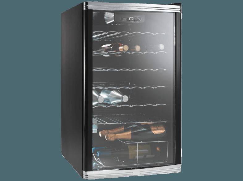 CANDY CCV 150 EU Weinklimaschrank (197 kWh/Jahr, B, 42 Flaschen, Schwarz)