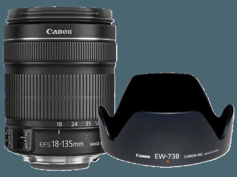 CANON EF-S 18-135mm f/3.5-5.6 IS STM   EW73B   LC Kit Standardzoom für EOS-Kameras mit EF-S Bajonett (18 mm- 135 mm, f/3.5-5.6)