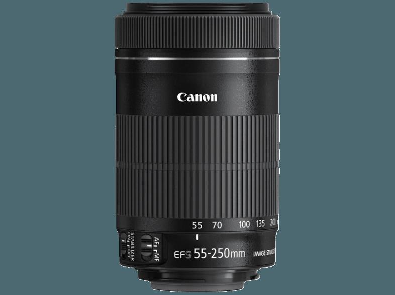 CANON EF-S 55-250mm f/4-5.6 IS STM Gegenlichtblende ET63 Reinigungstuch Telezoom für EOS-Kameras mit EF-S Bajonett (55 mm- 250 mm, f/4-5.6)
