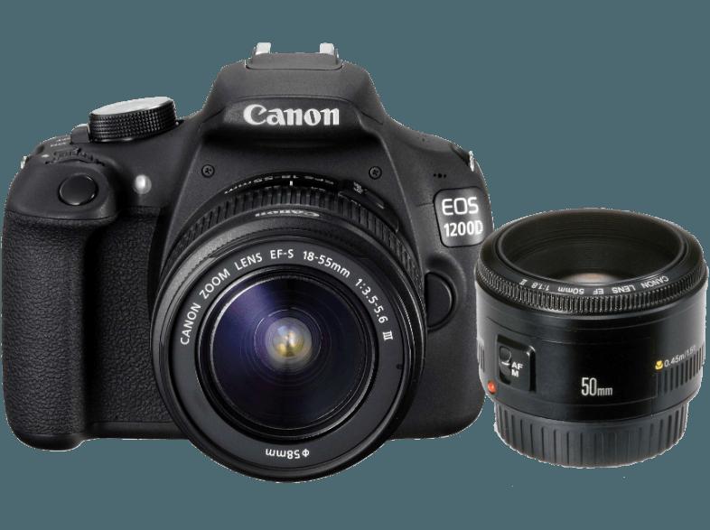 CANON EOS 1200D    Objektiv 18-55 mm, 50 mm f/3.5-5.6, f/1.8 (18 Megapixel, CMOS), CANON, EOS, 1200D, , Objektiv, 18-55, mm, 50, mm, f/3.5-5.6, f/1.8, 18, Megapixel, CMOS,