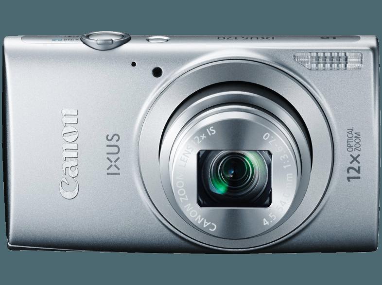 CANON IXUS170  Silber (20 Megapixel, 12x opt. Zoom, 6.8 cm LCD)