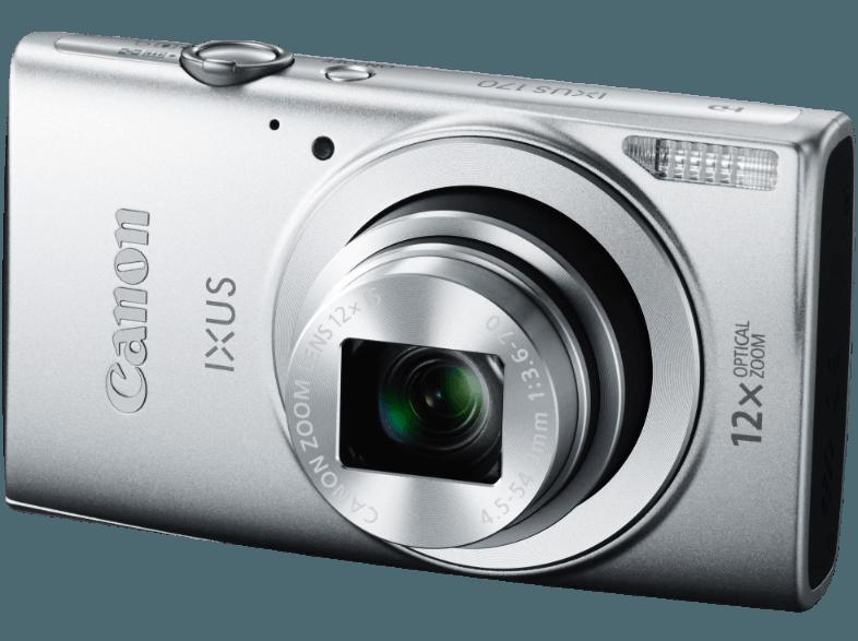 CANON IXUS170  Silber (20 Megapixel, 12x opt. Zoom, 6.8 cm LCD)