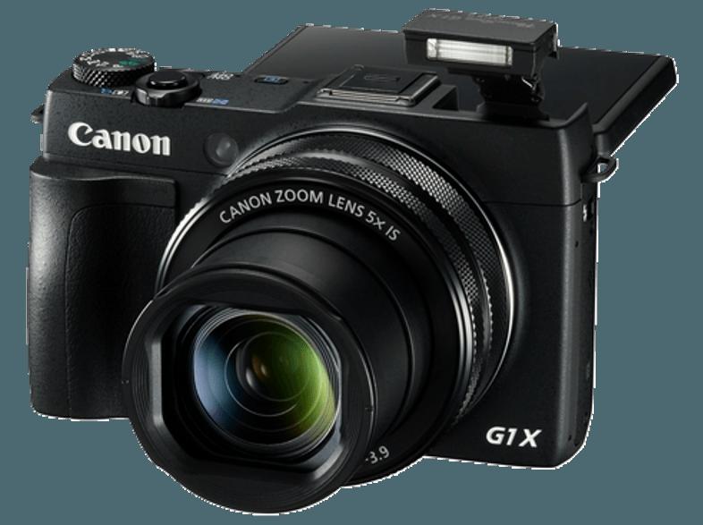 CANON PowerShot G1 X Mark II  Schwarz (13.1 Megapixel, 5x opt. Zoom, 7.62 cm PureColor-II-G-Touchscreen-LCD (TFT), WLAN)