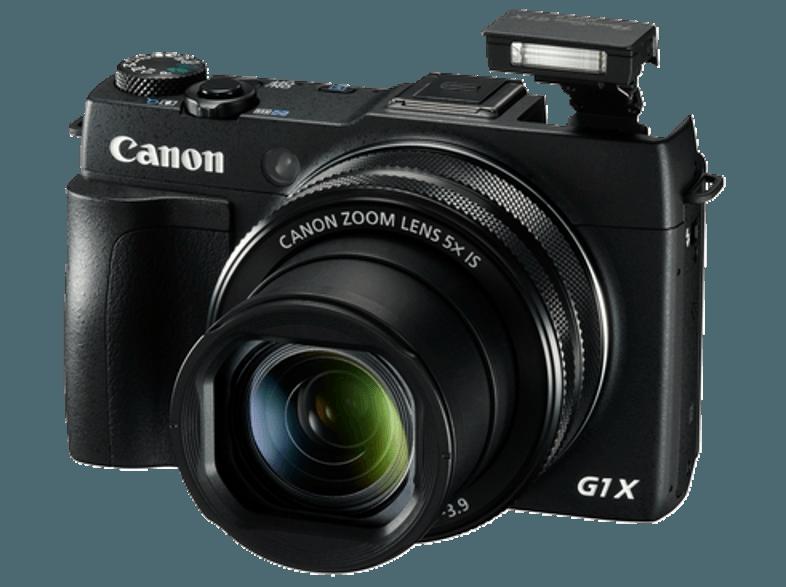 CANON PowerShot G1 X Mark II  Schwarz (13.1 Megapixel, 5x opt. Zoom, 7.62 cm PureColor-II-G-Touchscreen-LCD (TFT), WLAN)