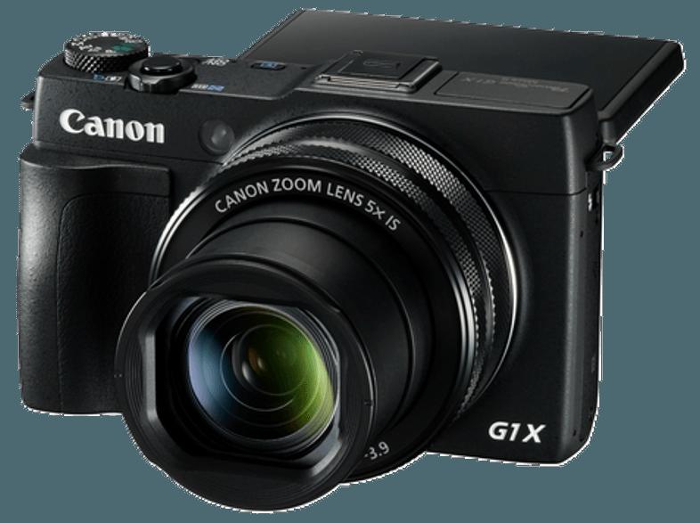 CANON PowerShot G1 X Mark II  Schwarz (13.1 Megapixel, 5x opt. Zoom, 7.62 cm PureColor-II-G-Touchscreen-LCD (TFT), WLAN)