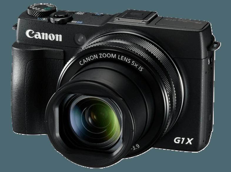 CANON PowerShot G1 X Mark II  Schwarz (13.1 Megapixel, 5x opt. Zoom, 7.62 cm PureColor-II-G-Touchscreen-LCD (TFT), WLAN)