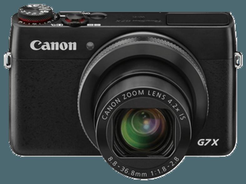 CANON PowerShot G7 X  Schwarz (20.2 Megapixel, 4.2x opt. Zoom, 7.5 cm LCD, WLAN), CANON, PowerShot, G7, X, Schwarz, 20.2, Megapixel, 4.2x, opt., Zoom, 7.5, cm, LCD, WLAN,