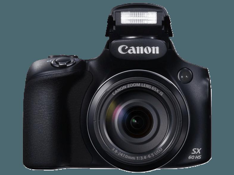 CANON Powershot SX60 HS  Schwarz (16.1 Megapixel, 65x opt. Zoom, 7.5 cm PureColor-II-VA (TFT), WLAN), CANON, Powershot, SX60, HS, Schwarz, 16.1, Megapixel, 65x, opt., Zoom, 7.5, cm, PureColor-II-VA, TFT, WLAN,