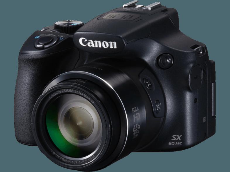 CANON Powershot SX60 HS  Schwarz (16.1 Megapixel, 65x opt. Zoom, 7.5 cm PureColor-II-VA (TFT), WLAN), CANON, Powershot, SX60, HS, Schwarz, 16.1, Megapixel, 65x, opt., Zoom, 7.5, cm, PureColor-II-VA, TFT, WLAN,