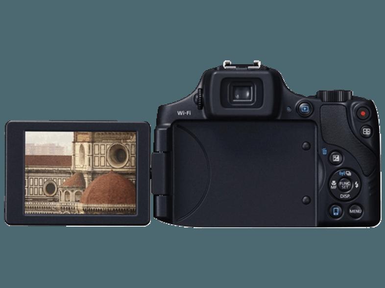 CANON Powershot SX60 HS  Schwarz (16.1 Megapixel, 65x opt. Zoom, 7.5 cm PureColor-II-VA (TFT), WLAN), CANON, Powershot, SX60, HS, Schwarz, 16.1, Megapixel, 65x, opt., Zoom, 7.5, cm, PureColor-II-VA, TFT, WLAN,