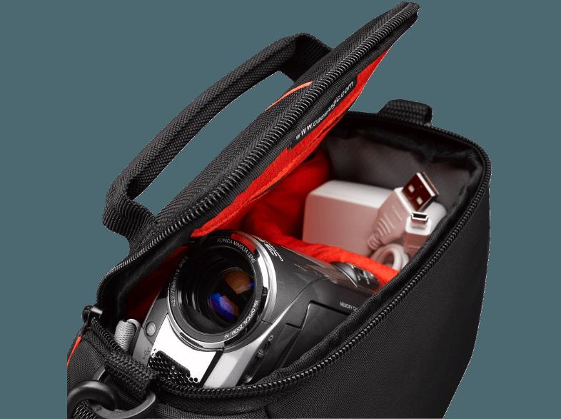 CASE-LOGIC DCB-305 Tasche für Camcorder und Zubehör (Farbe: Schwarz/Rot)