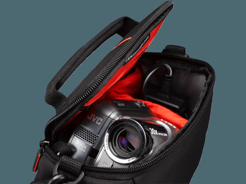 CASE-LOGIC DCB-305 Tasche für Camcorder und Zubehör (Farbe: Schwarz/Rot)