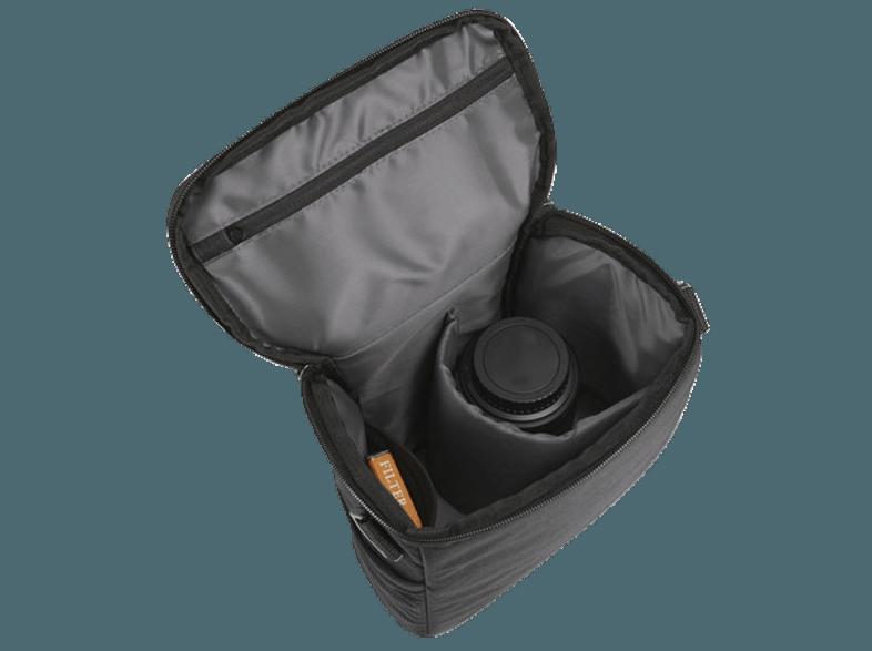 CASE-LOGIC MDM-101 Memento Tasche für kompakte DSLR-Kameras, ein zusätzliches Objektiv oder einen Blitz und Zubehörteile (Farbe: Schwarz)
