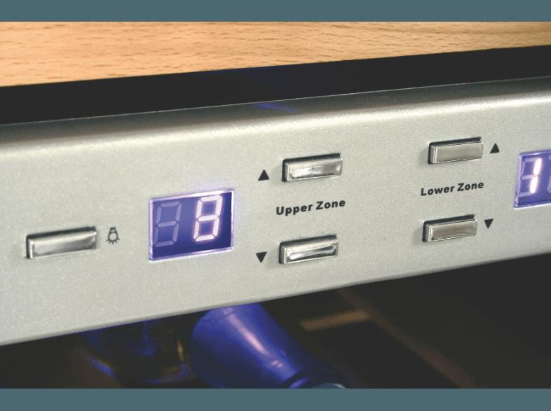 CASO WineDuett 12 Weinklimaschrank (269 kWh/Jahr, D, 12 Flaschen, Schwarz)