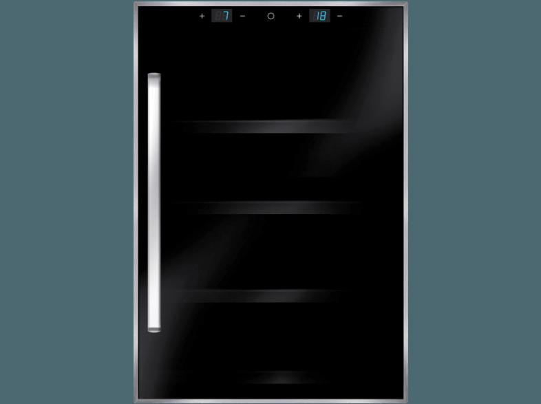 CASO WineDuett Touch 12 Weinklimaschrank (269 kWh/Jahr, D, 12 Flaschen, Schwarz)