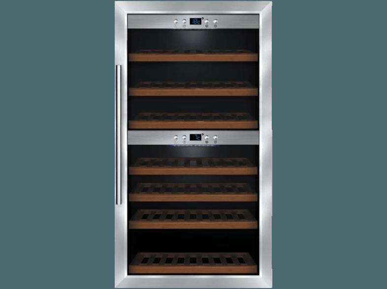 CASO WineMaster 66 Weinklimaschrank (208 kWh/Jahr, C, 66 Flaschen, Schwarz)