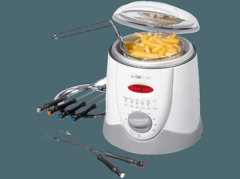 CLATRONIC FFR 2916 Fondue-/Fritteuse Weiß (250 g, 0.9 kW), CLATRONIC, FFR, 2916, Fondue-/Fritteuse, Weiß, 250, g, 0.9, kW,