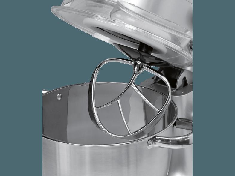 CLATRONIC KM 3476 Küchenmaschine mit Kochfunktion Silber 2000 Watt