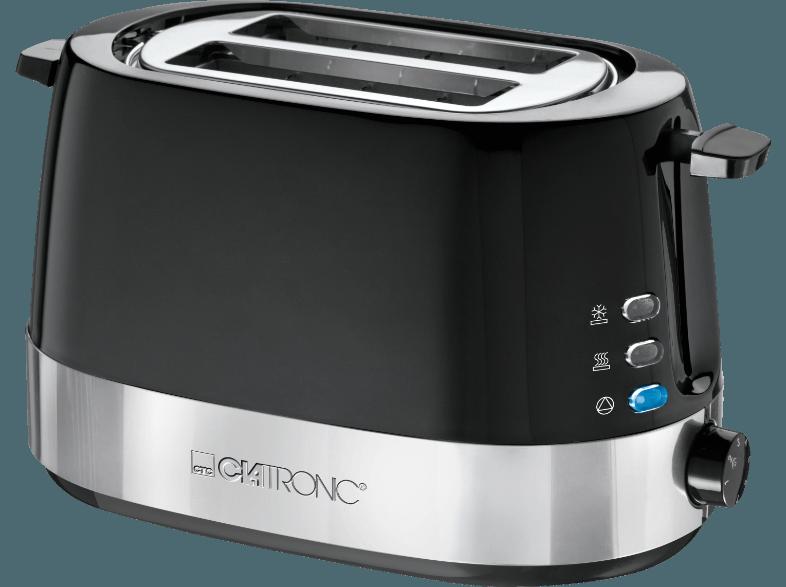 CLATRONIC TA 3574 Toaster Schwarz/Inox (850 Watt, Schlitze: 2), CLATRONIC, TA, 3574, Toaster, Schwarz/Inox, 850, Watt, Schlitze:, 2,