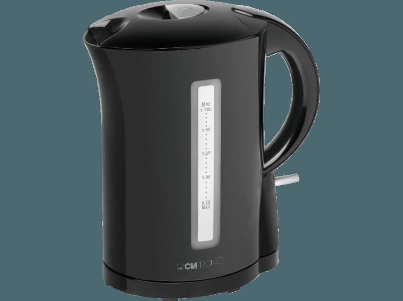 CLATRONIC WK 3556 Wasserkocher Schwarz (2200 Watt, 1.7 Liter), CLATRONIC, WK, 3556, Wasserkocher, Schwarz, 2200, Watt, 1.7, Liter,