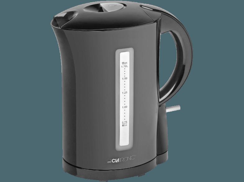 CLATRONIC WK 3556 Wasserkocher Schwarz (2200 Watt, 1.7 Liter)