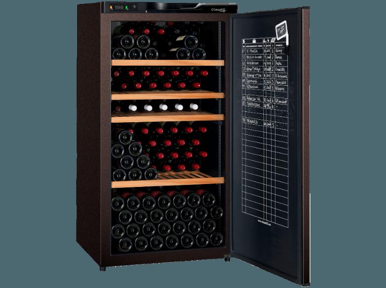 CLIMADIFF CLA210A  Weinklimaschrank (120 kWh/Jahr, A , 196 Flaschen, Braun)