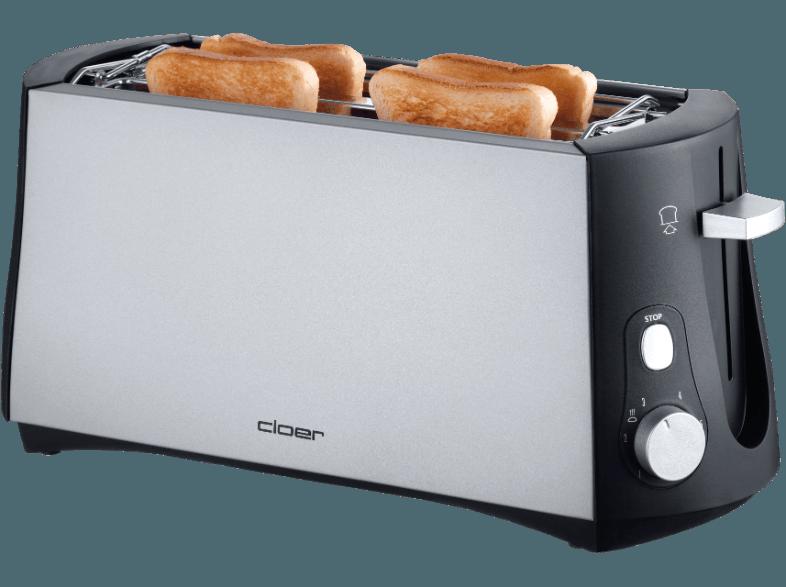 CLOER 3710 Toaster Schwarz (1.38 kW, Schlitze: 2), CLOER, 3710, Toaster, Schwarz, 1.38, kW, Schlitze:, 2,