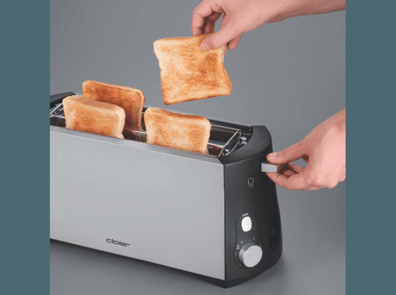 CLOER 3710 Toaster Schwarz (1.38 kW, Schlitze: 2), CLOER, 3710, Toaster, Schwarz, 1.38, kW, Schlitze:, 2,