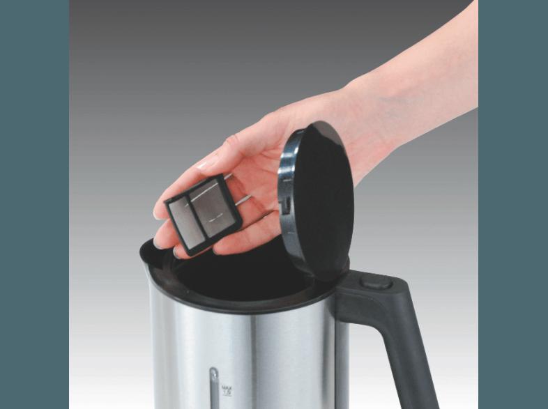 CLOER 4609 Wasserkocher Edelstahl/Schwarz (2200 Watt, 1.5 Liter/Jahr)