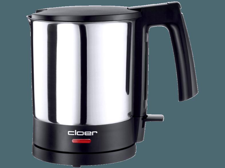 CLOER 4710 Wasserkocher Edelstahl/Schwarz (1800 Watt, 1.5 Liter)