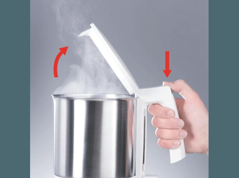 CLOER 4711 Wasserkocher Edelstahl/Weiß (1800 Watt, 1.5 Liter)