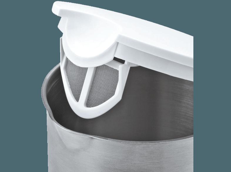 CLOER 4711 Wasserkocher Edelstahl/Weiß (1800 Watt, 1.5 Liter)