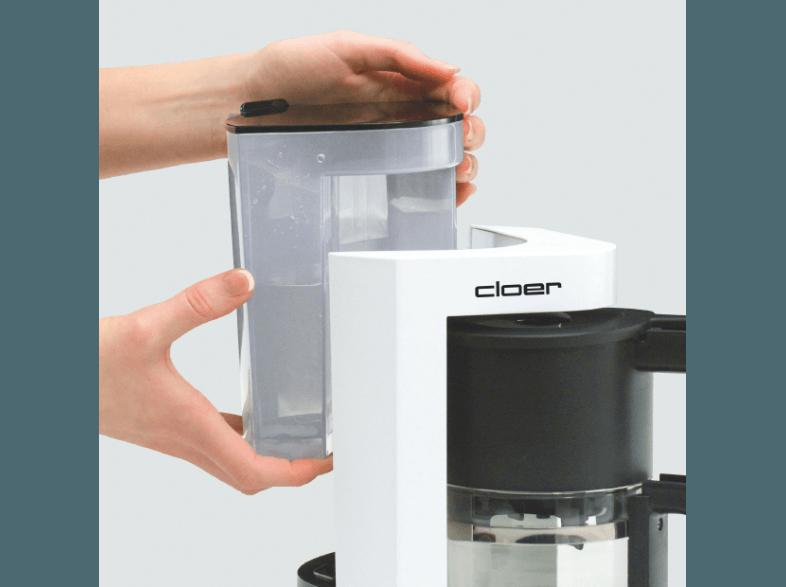 CLOER 5981 Kaffeemaschine Schwarz/Weiß (Glas), CLOER, 5981, Kaffeemaschine, Schwarz/Weiß, Glas,