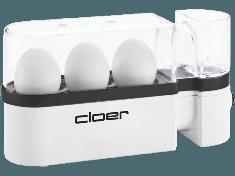 CLOER 6021 Eierkocher (Anzahl Eier:3, Weiß)