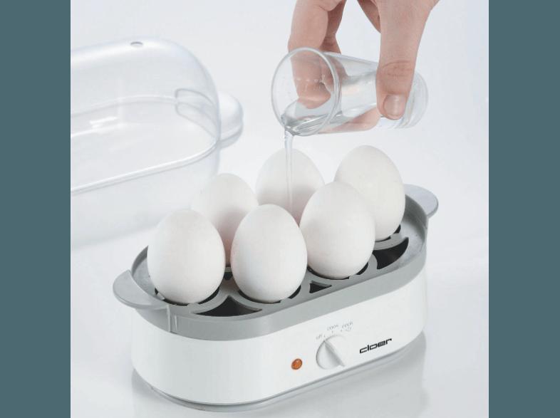 CLOER 6091 Eierkocher (Anzahl Eier:6, Weiß)