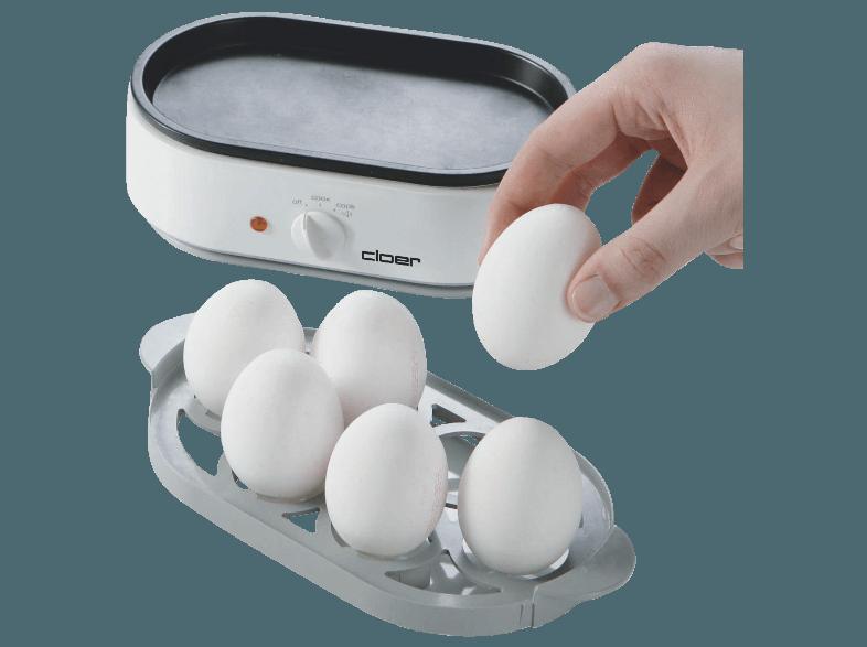 CLOER 6091 Eierkocher (Anzahl Eier:6, Weiß), CLOER, 6091, Eierkocher, Anzahl, Eier:6, Weiß,