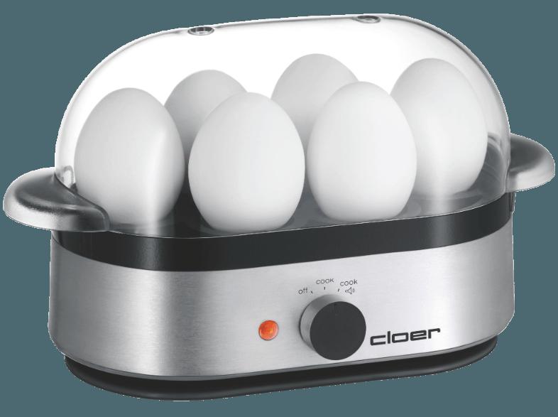 CLOER 6099 Eierkocher (Anzahl Eier:6, Silber matt)