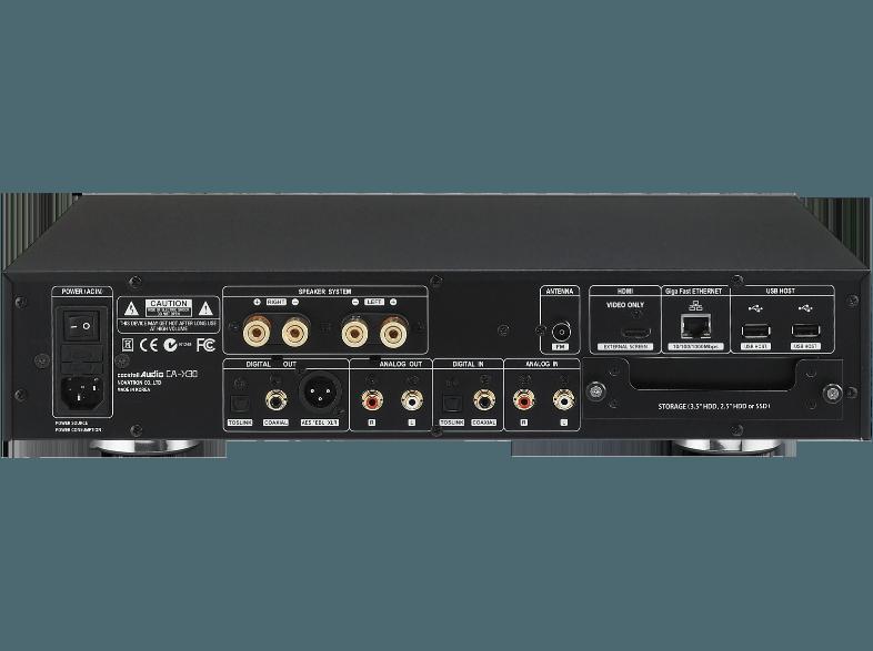 COCKTAIL AUDIO X30-L2000-B - AudioServer, Ripper und Player (App-steuerbar, Ja, über USB Adapter, Schwarz)