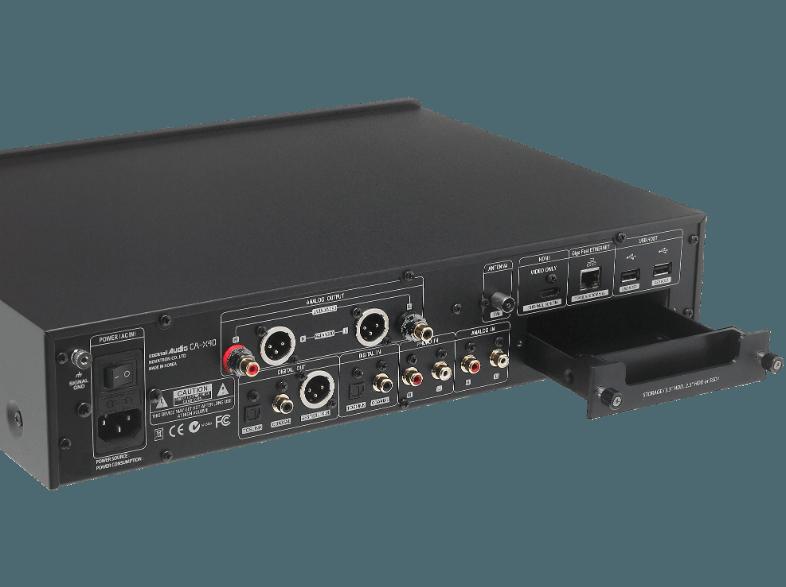 COCKTAIL AUDIO X40 - HD HiFi Musik Server mit Datenbank, CD Ripper, hochwertigem DAC und Netzwerk Streamer (App-steuerbar, 801.11b/g/n WiFi USB Dongle