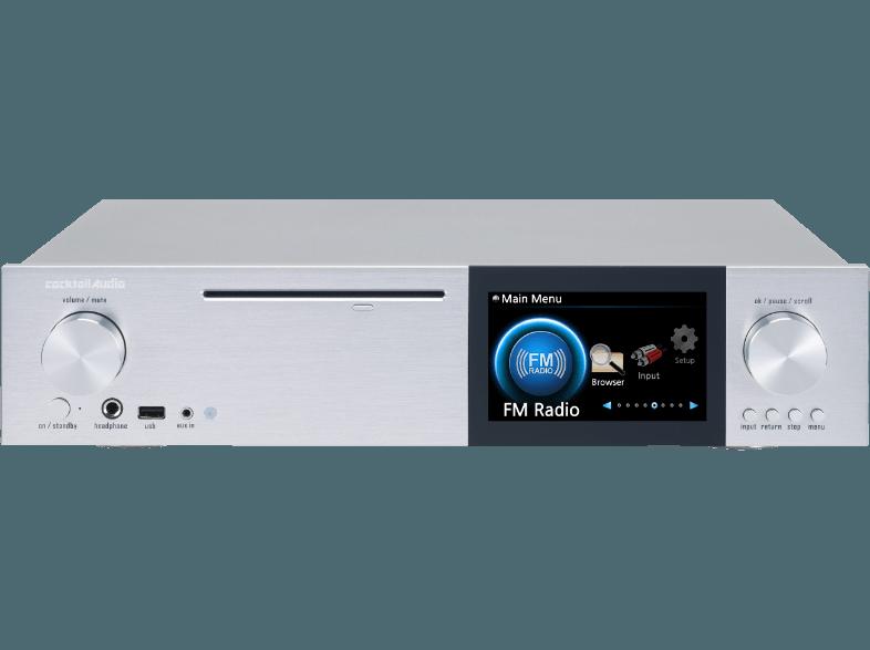 COCKTAIL AUDIO X40 - HD HiFi Musik Server mit Datenbank, CD Ripper, hochwertigem DAC und Netzwerk Streamer (App-steuerbar, 801.11b/g/n WiFi USB Dongle