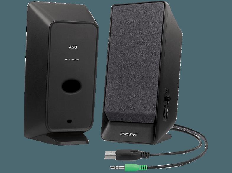 CREATIVE 51MF1675AA001 A50 2.0 Lautsprechersystem USB