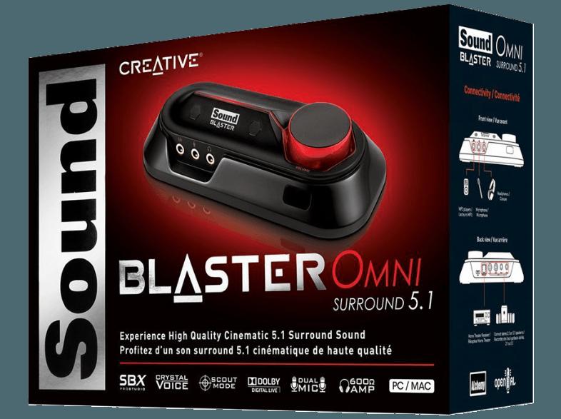 CREATIVE 70SB156000002 Sound Blaster Omni Surround 5.1 Soundkarte, CREATIVE, 70SB156000002, Sound, Blaster, Omni, Surround, 5.1, Soundkarte