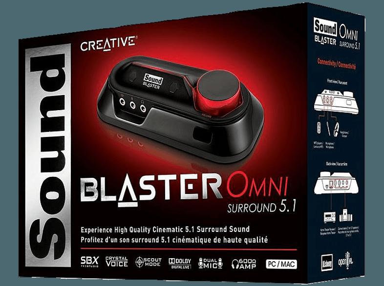 CREATIVE 70SB156000002 Sound Blaster Omni Surround 5.1 Soundkarte, CREATIVE, 70SB156000002, Sound, Blaster, Omni, Surround, 5.1, Soundkarte