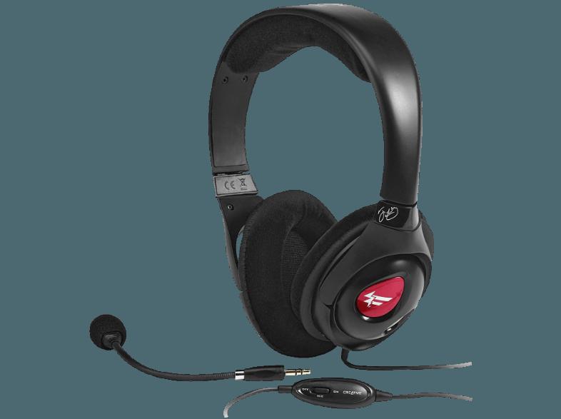 CREATIVE Fatal1ty HS-800 Headset Schwarz, CREATIVE, Fatal1ty, HS-800, Headset, Schwarz