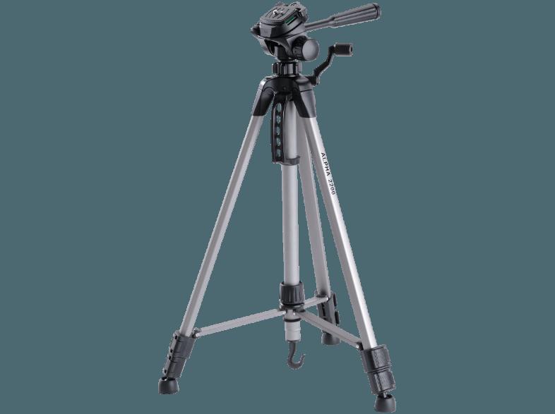 CULLMANN 52122 Alpha 2200 Dreibein Stativ, Silber, (Ausziehbar bis 1490 mm)