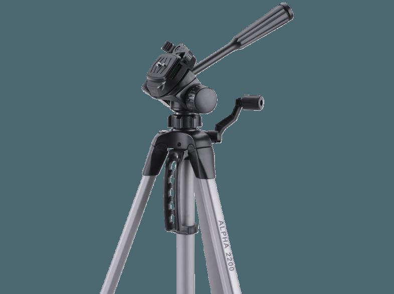 CULLMANN 52122 Alpha 2200 Dreibein Stativ, Silber, (Ausziehbar bis 1490 mm)