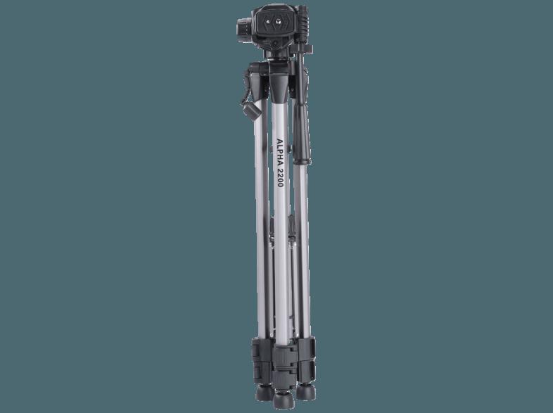 CULLMANN 52122 Alpha 2200 Dreibein Stativ, Silber, (Ausziehbar bis 1490 mm), CULLMANN, 52122, Alpha, 2200, Dreibein, Stativ, Silber, Ausziehbar, bis, 1490, mm,