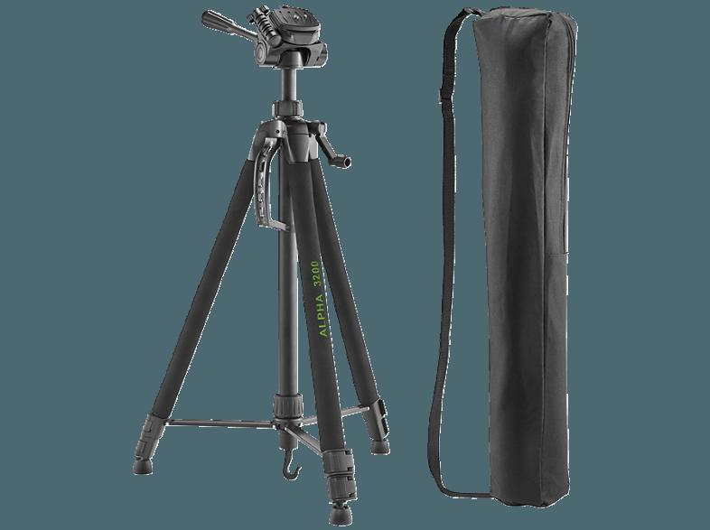 CULLMANN 52132 Alpha 3200 Dreibein Stativ, Schwarz, (Ausziehbar bis 1450 mm), CULLMANN, 52132, Alpha, 3200, Dreibein, Stativ, Schwarz, Ausziehbar, bis, 1450, mm,